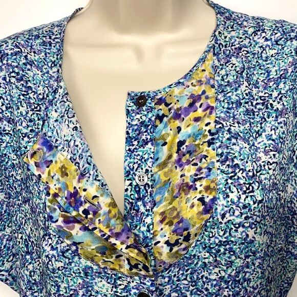 ESCADA SPORT floral button down blouse top size S - Picture 3 of 8